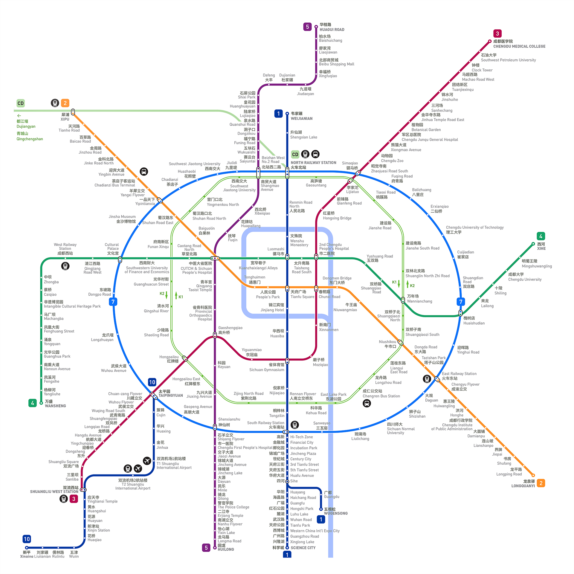 Chengdu Metro Map